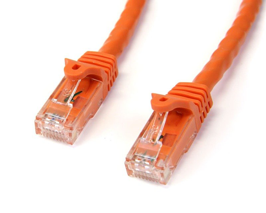 StarTech.com Orange Gigabit Snagless RJ45 UTP Cat6 Patch Cable - Patch Cord (3m)