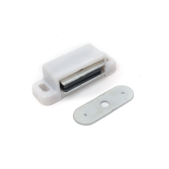 MAGNETIC CATCHES CABINET CUPBOARD CATCH 3-4kg Pull WHITE Pack of 2