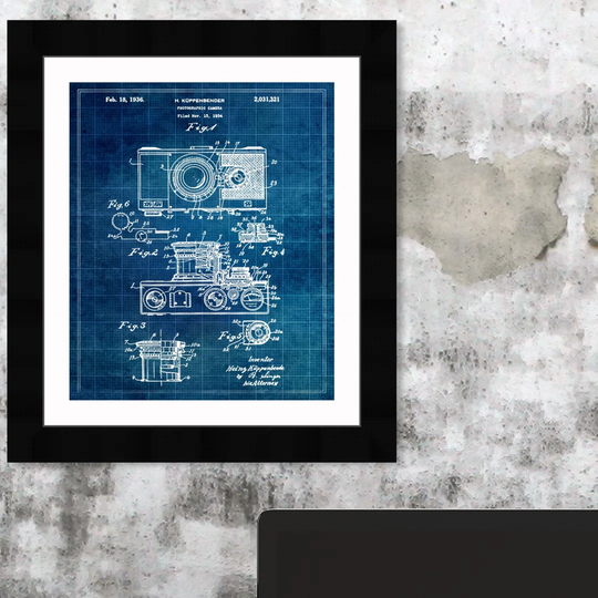 'Kuppenbender Camera, 1936 - Tom' Framed Graphic Art