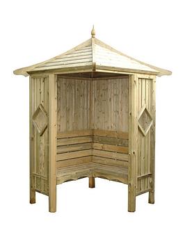 Shire Corner Arbour Shiplap Pressure Treated 4X4