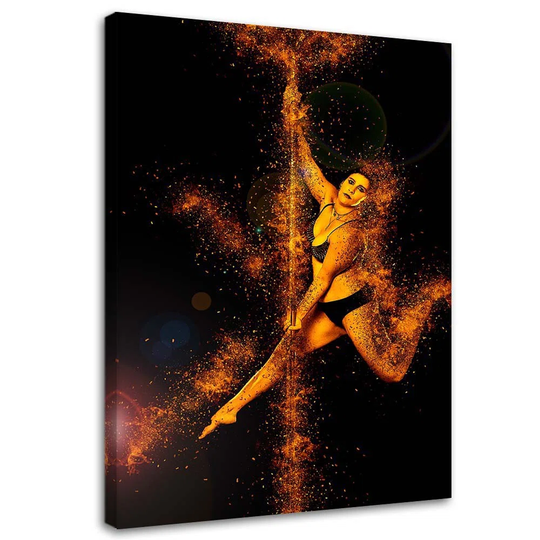 Canvas Print Dancer Gold