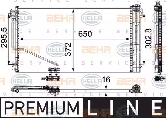 Condenser Air Conditioning 8FC351303-401 by BEHR