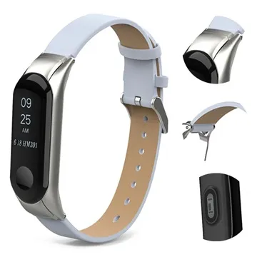 Xiaomi Mi Smart Band 4 Leather Strap - White