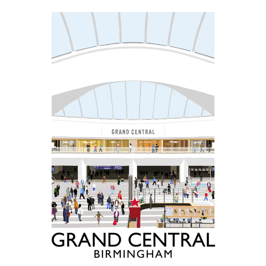 Grand Central Birmingham by Richard O'Neil - Graphic Art Print on Paper