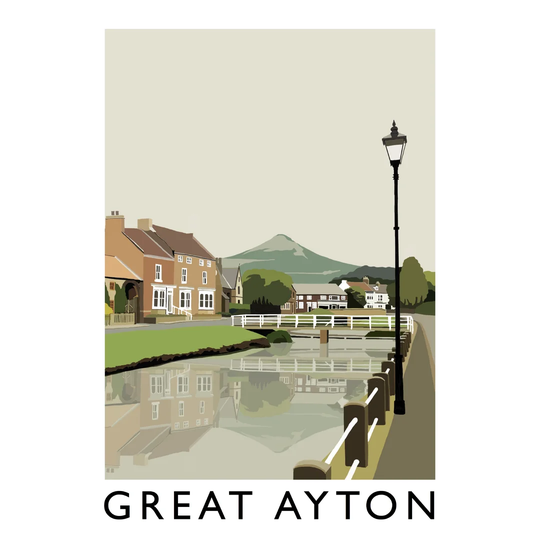 Great Ayton by Richard O'Neil - Graphic Art Print on Paper