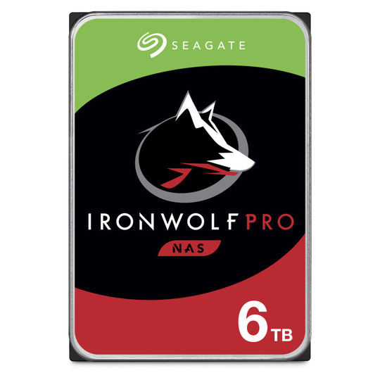 Seagate IronWolf Pro 6TB NAS Hard Drive 3.5" 7200RPM 256MB Cache