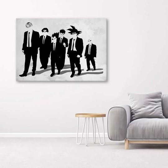 Canvas Print Anime Black And White