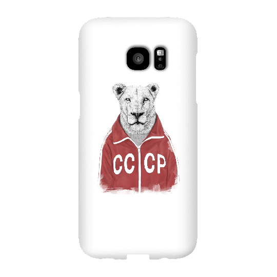 Balazs Solti CCCP Lion Phone Case for iPhone and Android - Samsung S7 Edge - Snap Case - Gloss