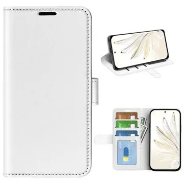 Honor 70 Pro Wallet Case with Magnetic Closure - White