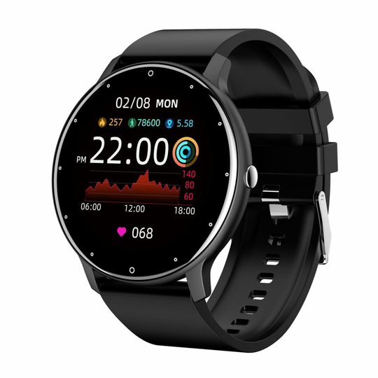 (Black) ZL02D Bluetooth Smart Watch, Fitness Tracker IP67