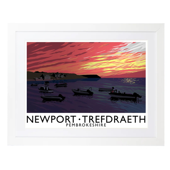 Newport Pembrokeshire by Richard O'Neil - Graphic Art on Paper