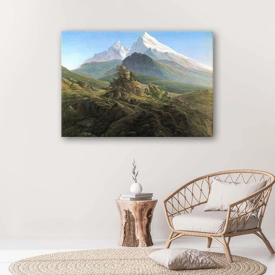 Canvas Print REPRODUCTION The Watzmann - Friedrich