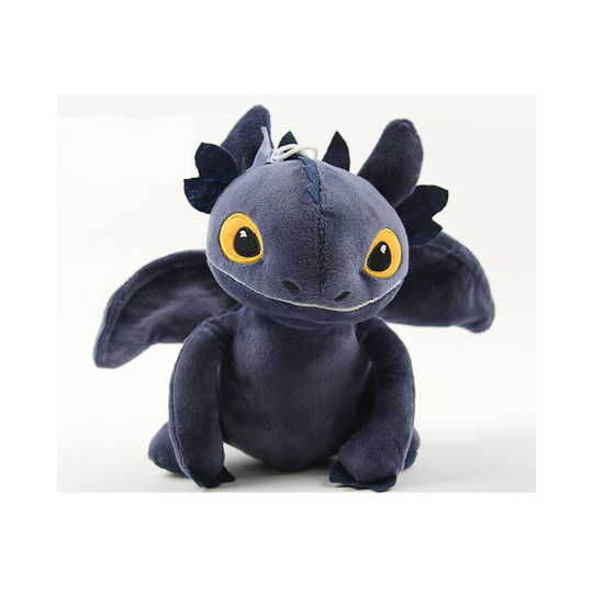(Dark Blue) 20CM How to Train Your Dragon 2 Toothless Night Fury Movie Stuffed Plush Toy