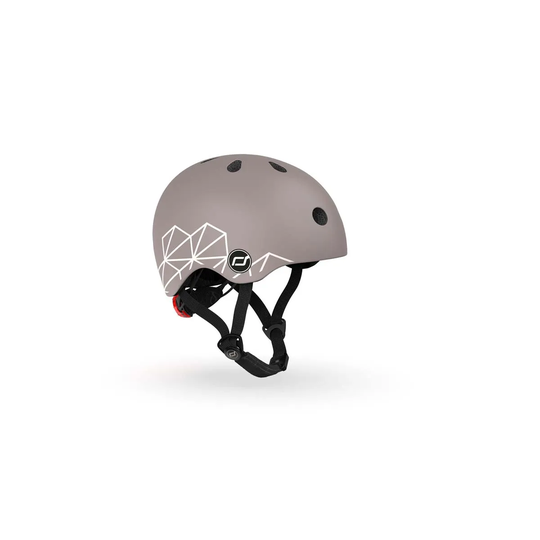 Scoot and Ride Helmet XXS-S Brown Lines