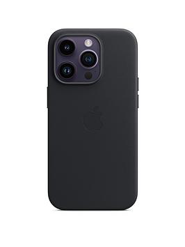 Apple Iphone 14 Pro Leather Case With Magsafe - Midnight