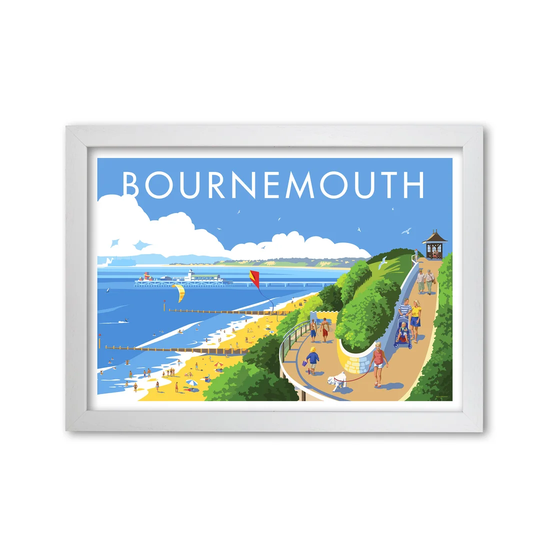 Bournemouth by Stephen Millership - Graphic Art Print on Paper