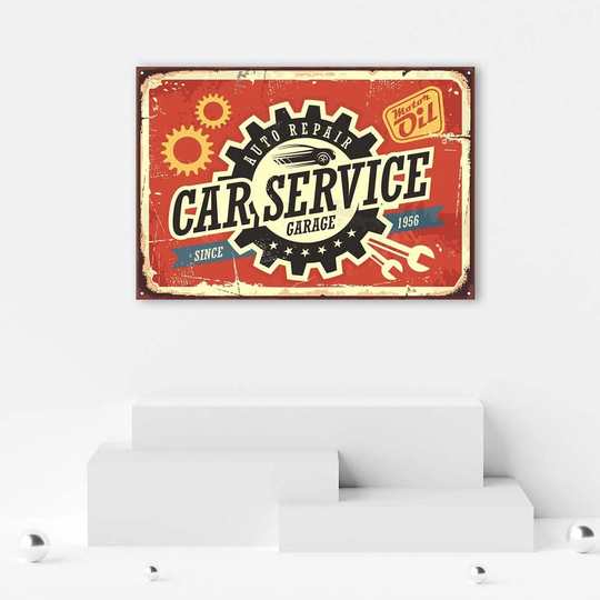 Canvas Print Signs Retro Poster