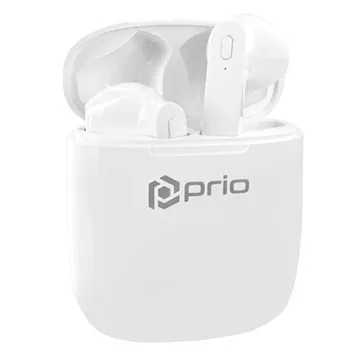 Prio TWS Earphones with Bluetooth 5.0 - White