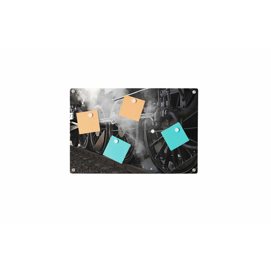 Locomotive Magnetic Wall Mounted Photo Memo Board