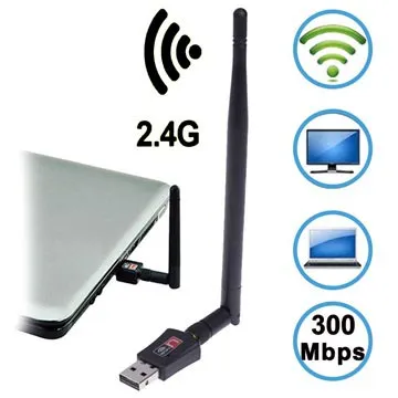 USB Wireless Adapter with 5dBi Antenna KR225UT - 300Mb/s