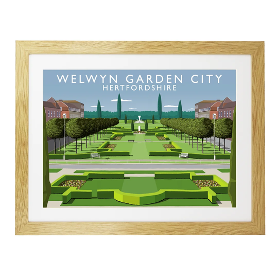 Welwyn Garden City by Richard O'Neil - Graphic Art Print on Paper