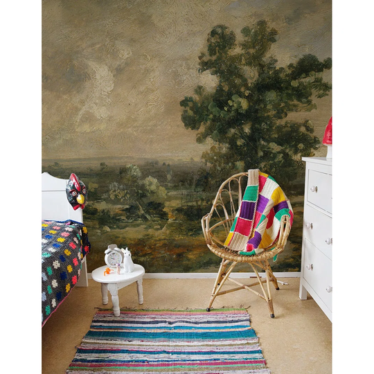 Copey Oil Vintage Landscape Wallpaper