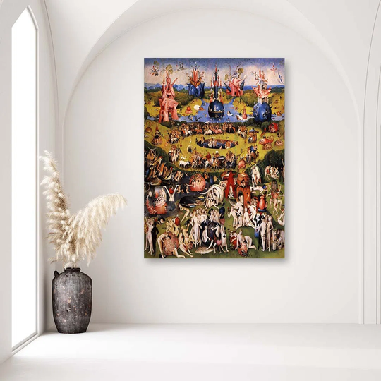 Canvas Print REPRODUCTION The Garden Of Delights - H.Bosch
