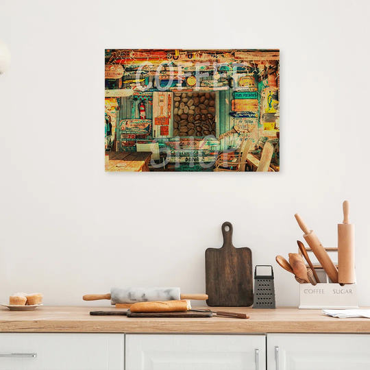 Canvas Print, Orange Food And Drinks