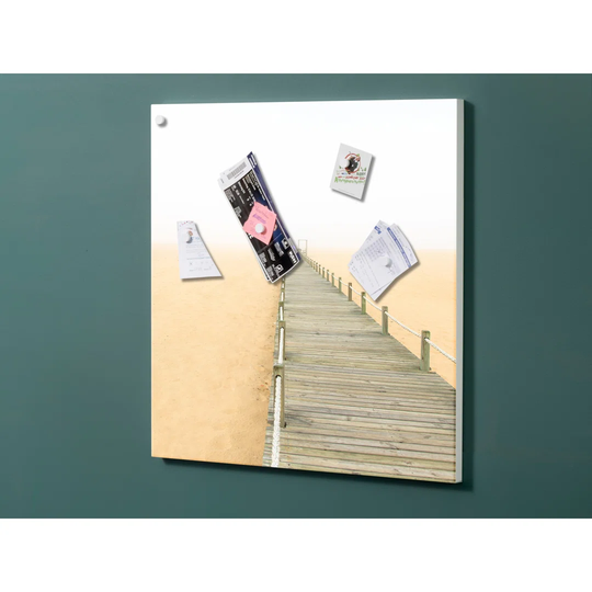 Notiz Motive Bar Sand Magnetic Wall Mounted Cork Board