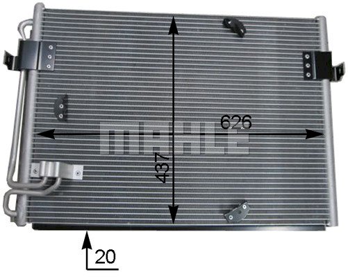 Condenser Air Conditioning 8FC351036-151 by BEHR