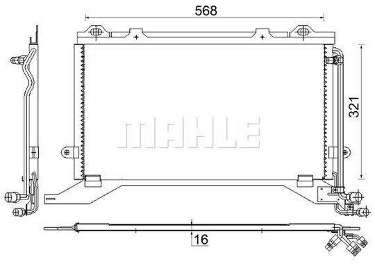 Condenser Air Conditioning 8FC351038-504 by BEHR