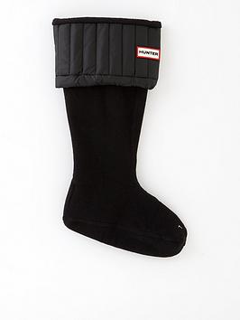 Hunter Nylon Puffer Tall Boot Sock - Black
