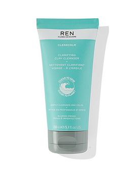 Ren Clean Skincare Clearcalm Clarifying Clay Cleanser 150Ml
