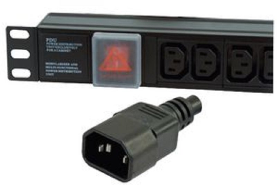 Dynamode PDU-6WS-H-IEC-IEC - 1U - 6 Way Horizontal 10A IEC - IEC Plug PDU - 6 AC outlets