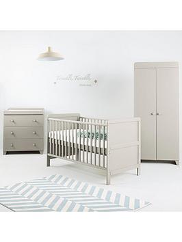 Little Acorns Cot Bed &Ndash; Light Grey