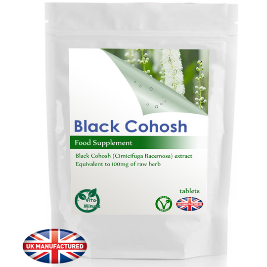 Black Cohosh - 30 Tablets - 100mg | Hormonal balance, Sleep support UK