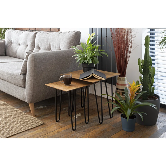 Palomares Hairpin 2 Piece Nest of Tables