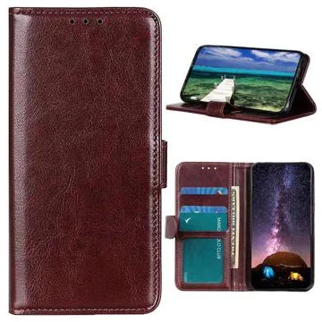Motorola Moto G32 Wallet Case with Magnetic Closure - Brown