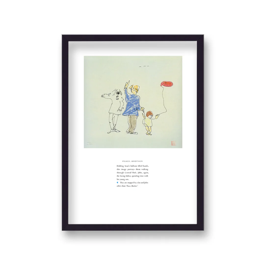 John Lennon Personal Sketch Collection 9 Peace Brother
