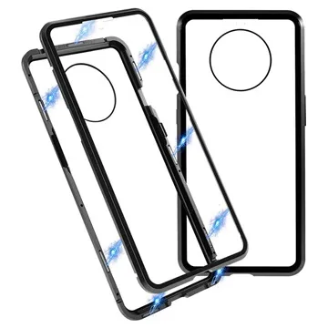 OnePlus 7T Magnetic Case with Tempered Glass - Black