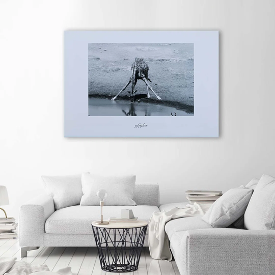 Canvas Print Africa Giraffe Nature
