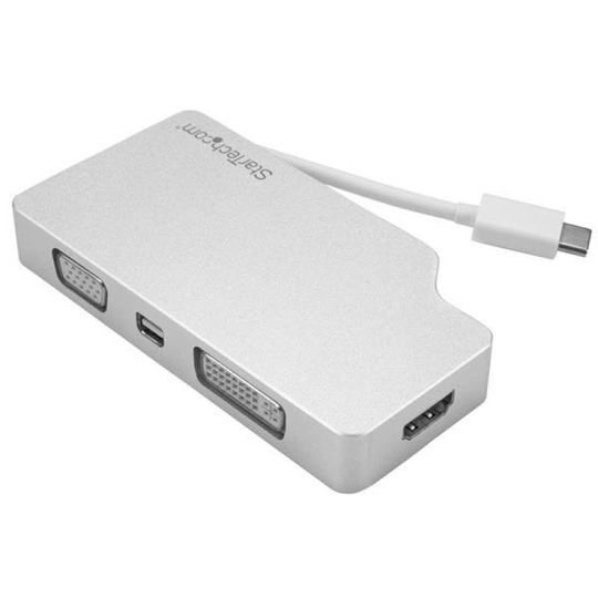 StarTech.com USB C Multiport Video Adapter - 4k 30Hz - USB Type C to VGA,DVI,HDMI,mDP
