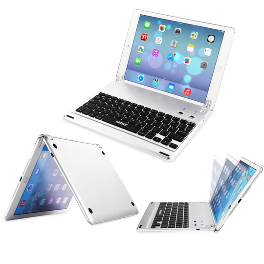 iPad (5th gen 2017) Keyboard, Arteck Ultra-Thin Bluetooth Keyboard Folio Case