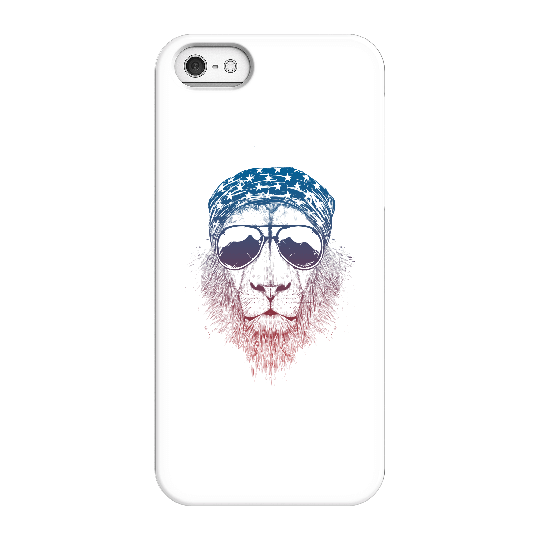 Balazs Solti Bandana Lion Phone Case for iPhone and Android - iPhone 5/5s - Snap Case - Matte