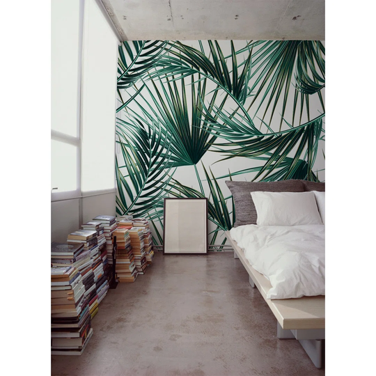 Walllpaper Roll 416X254cm Kitchen Livingroom Bedroom Mural Decoration Wallpaper Material With Print - Palm Leaf Leaves Ery Island