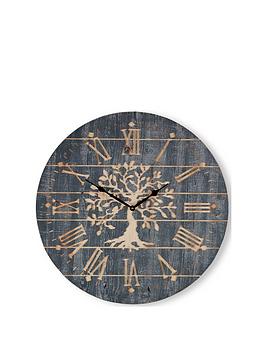 Art For The Home Timepiece Tree Wall Clock