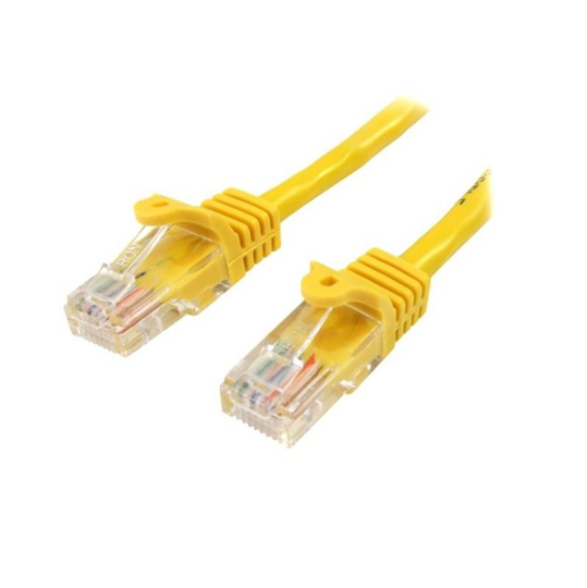 StarTech.com Cat 5e Yellow Patch Cable 0.5M