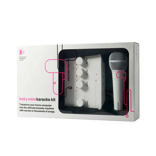 Lucky Voice Bluetooth Karaoke Machine 2.0 - White