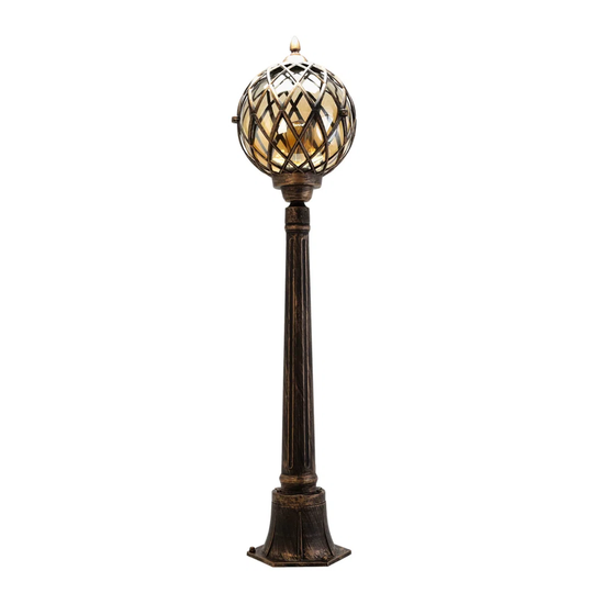 Belgr Black Copper 115Cm H Hardwired Lamp Post