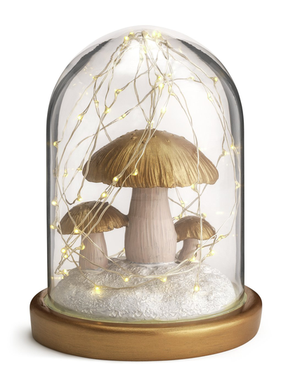Habitat Light Up Mushroom Scene Cloche